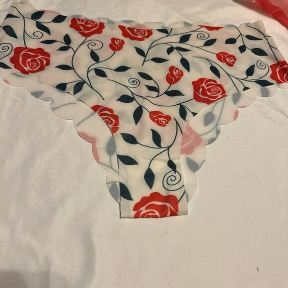 Morvia 3pk Floral Blue Colors High Leg Woman’s panties XXL Lingerie Seamless - Picture 8 of 10